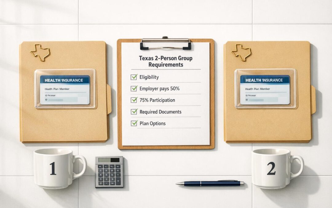 Common Texas Health Insurance Carrier Requirements for 2-Person Groups